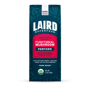Organic PERFORM Functional Mushroom Coffee - Dark Roast Ground - Blend