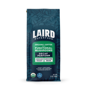 Small-Batch Organic Decaf Perform Functional Mushroom Ground Medium Roast Coffee