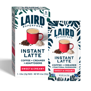 Classic Sweet & Creamy Instant Latte with Adaptogens Single Serve - Signature Blend Reserve
